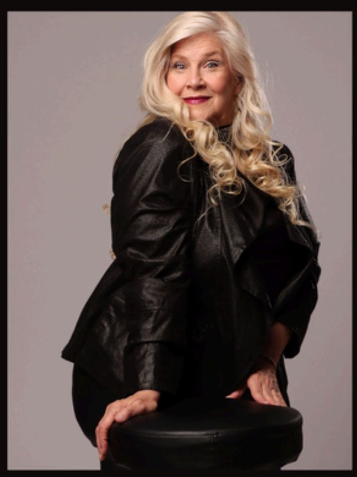 Black leather, studio portrait